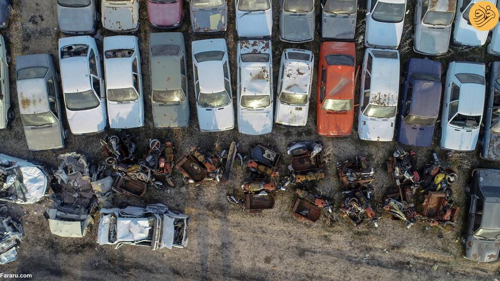  گورستان خودروهای نابود شده در زلزله ترکیه