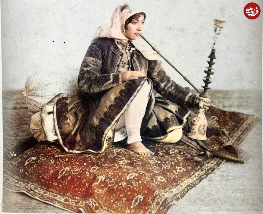 عکس‌های رنگی‌شده عکاس نامدار روس از چهره و پوشش زنان درباری و عادی دوره قاجار
