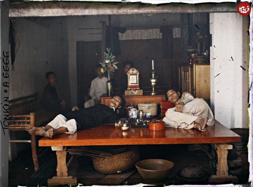 عکس‌های تاریخی از شیره‌کش‌خانه‌های چینی 