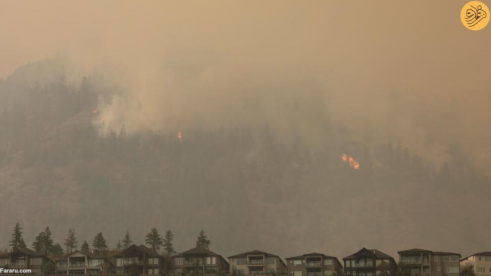 تصاویر آخرالزمانی از آتش‌سوزی در کانادا