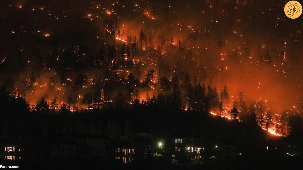تصاویر آخرالزمانی از آتش‌سوزی در کانادا