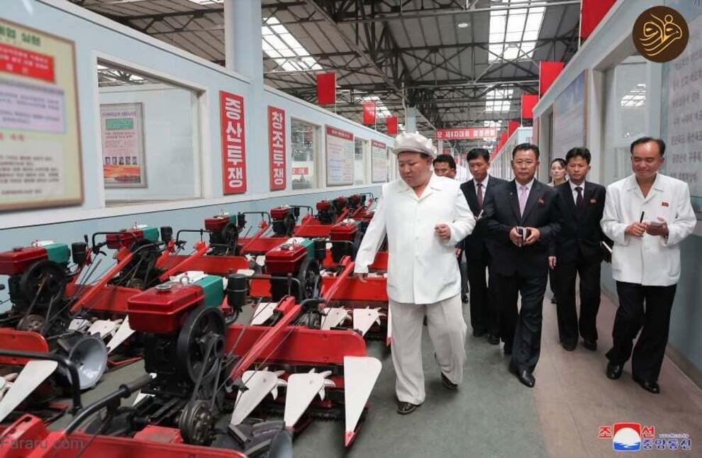 رهبر کره شمالی در تراکتورسازی حضور یافت 