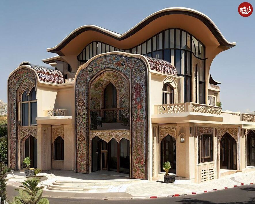 تصاویر زیبا از خانه‌های مدرن با سبک معماری قاجار