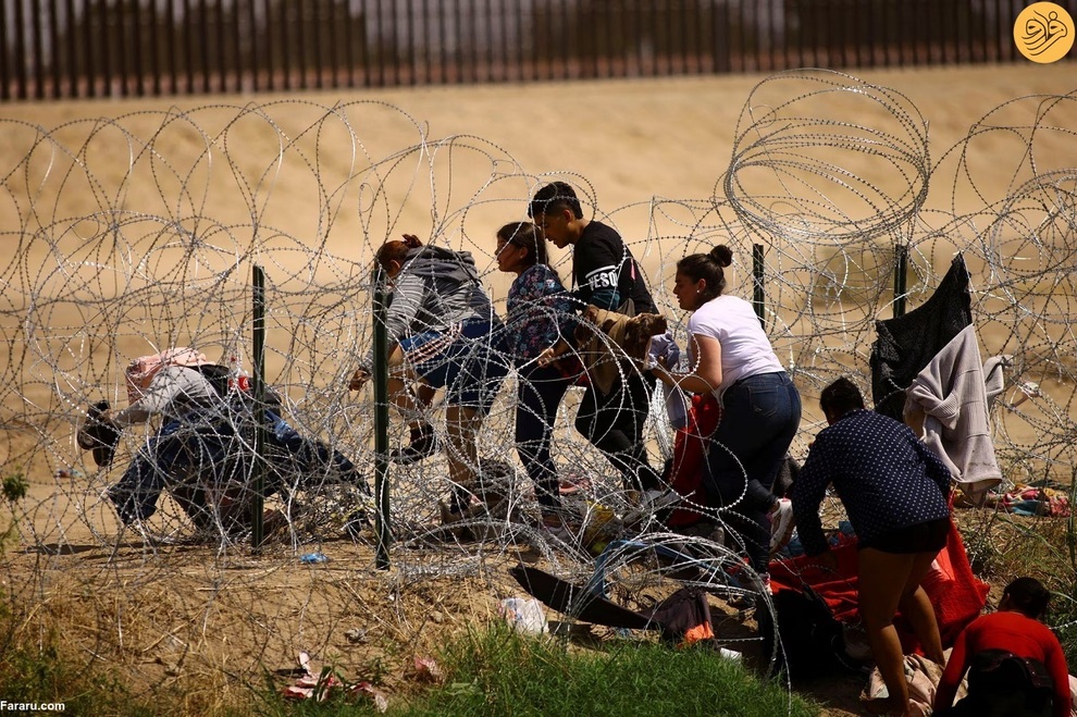 هجوم بی‌سابقه مهاجران به مرز آمریکا