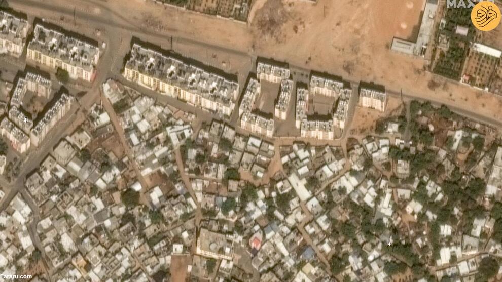 عکس‌های ماهواره‌ای از غزه قبل و پس از حملات اسرائیل
