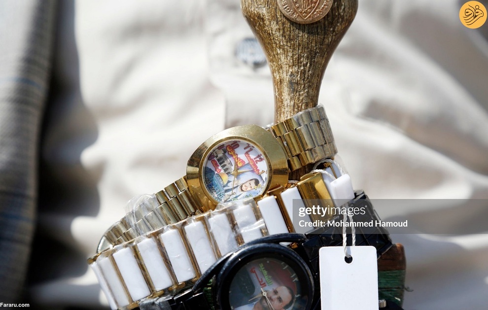 فروش ساعت‌های منقش به تصویر رهبر انصارالله