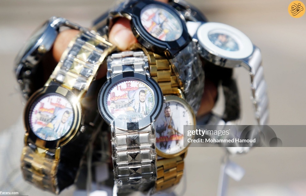 فروش ساعت‌های منقش به تصویر رهبر انصارالله