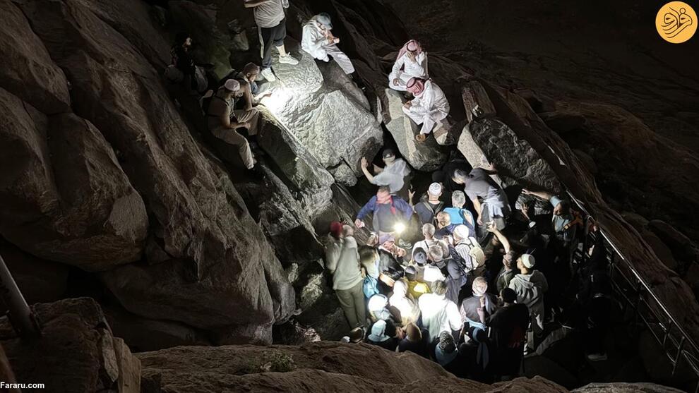 تصاویری از زیارت شبانه غار حراء
