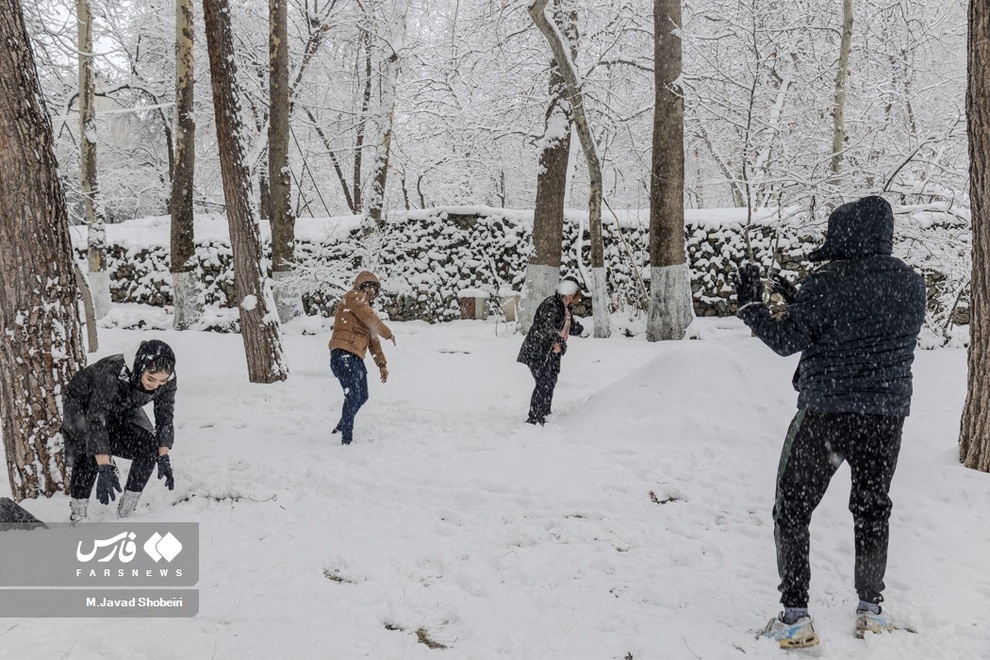 برف، سیمای تهران را اینگونه سفیدپوش کرد