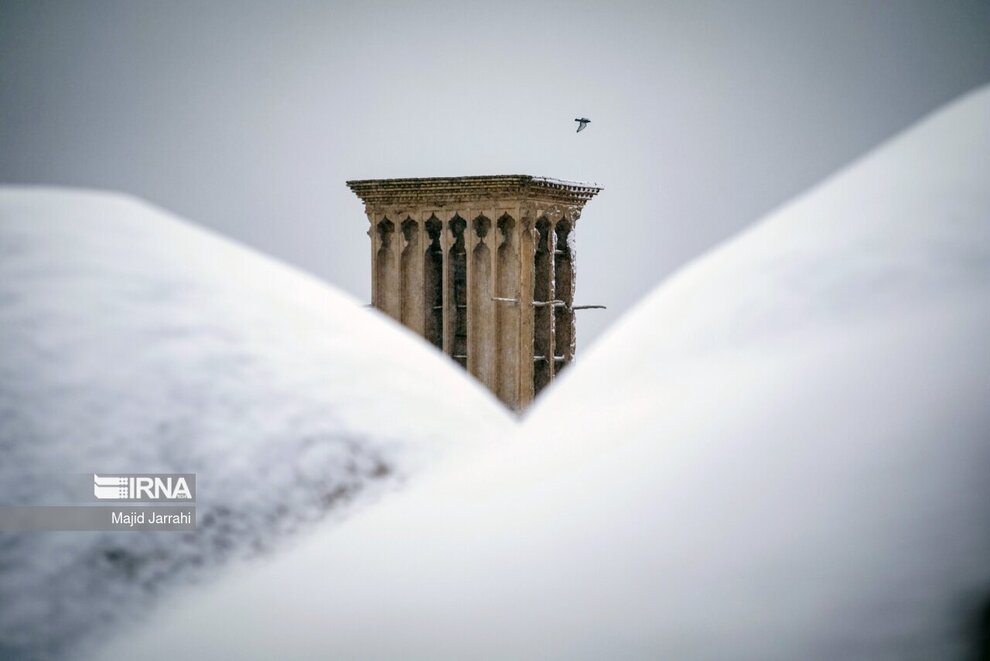 تصاویر | برف در شهر تاریخی میراث جهانی یزد