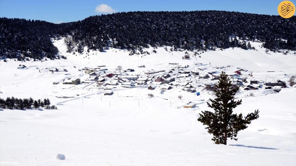 این روستا هر سال زیر برف دفن می‌شود