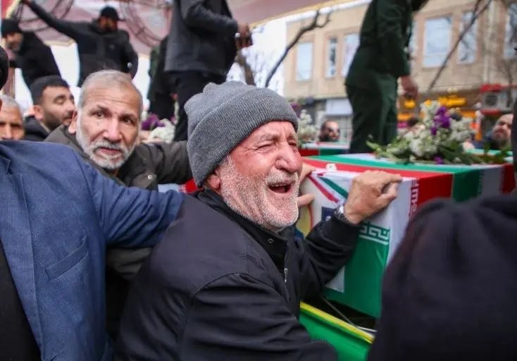 تشییع شهدا در تبریز