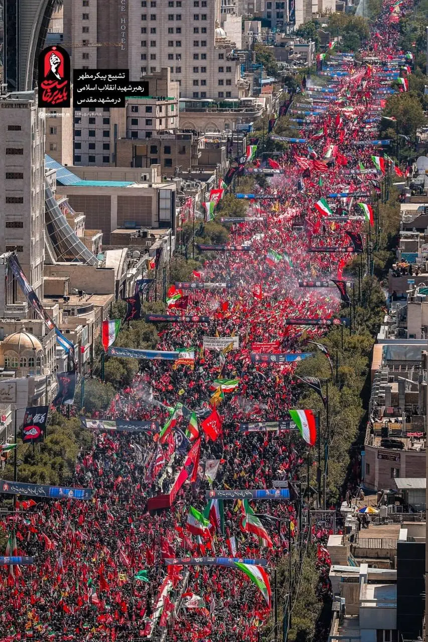 تشییع رهبر شهید در مشهد