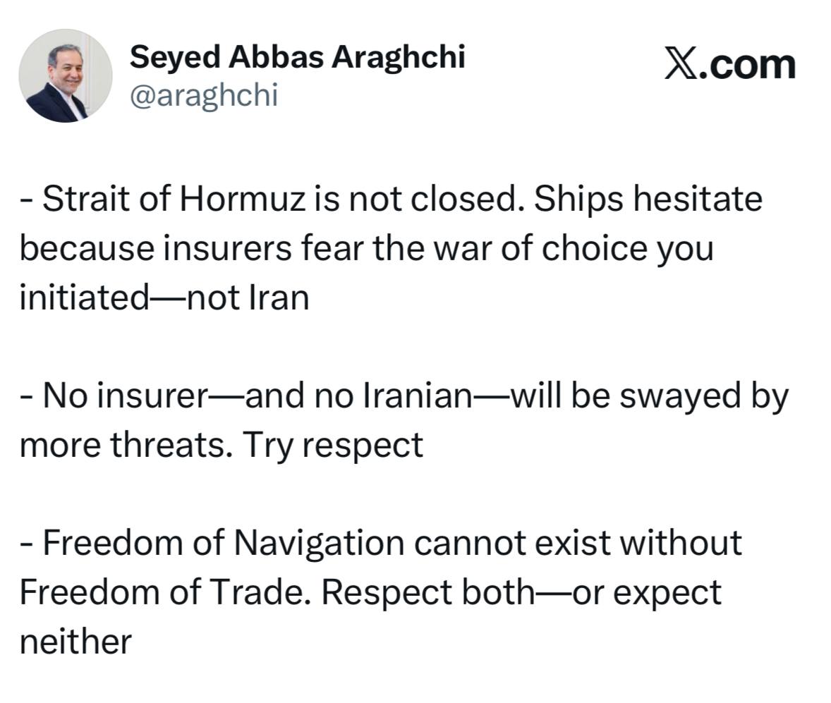 تویییت عراقچی