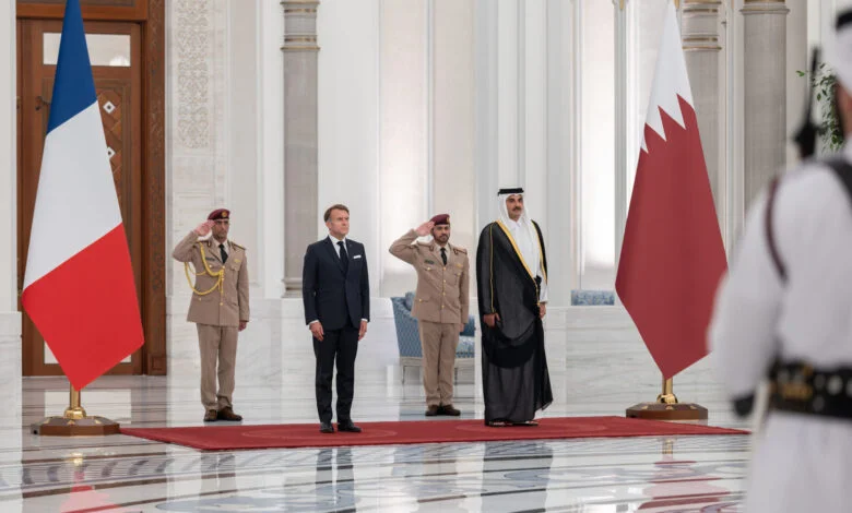 مکرون و امیرقطر