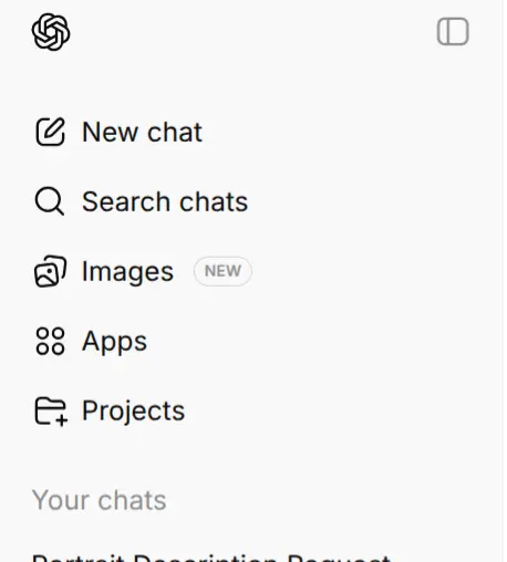 انتخاب بخش عکس در چت جی پی تی