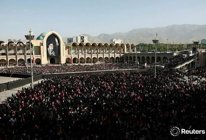 تصاویر رویترز از مراسم وداع با رهبر شهید انقلاب 
