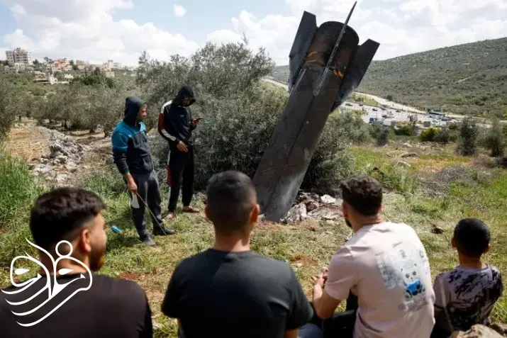 موشک گیر کرده در زمین