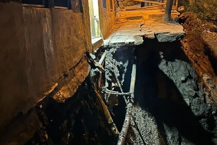 رانش هولناک یکی از معبرهای شهرک تاریخی ماسوله