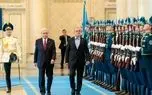 تصاویر مراسم استقبال رسمی از پزشکیان در کاخ ریاست جمهوری قزاقستان