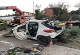 روایت تصویری از تصادف مرگبار پژو 207 در تهران