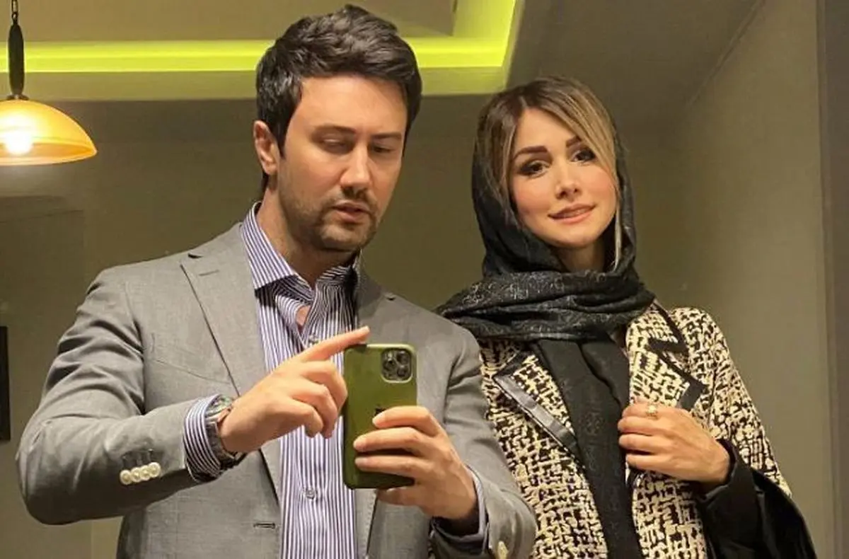 عکس عاشقانه شاهرخ استخری در روز تولد همسرش