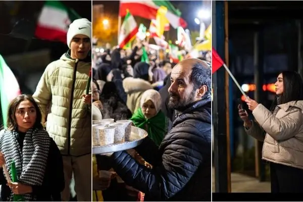 تضاویر حاشیه و متن تجمع شبانه