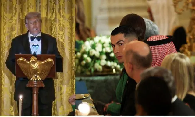 واکنش ترامپ به حضور کریستیانو رونالدو در کاخ سفید

