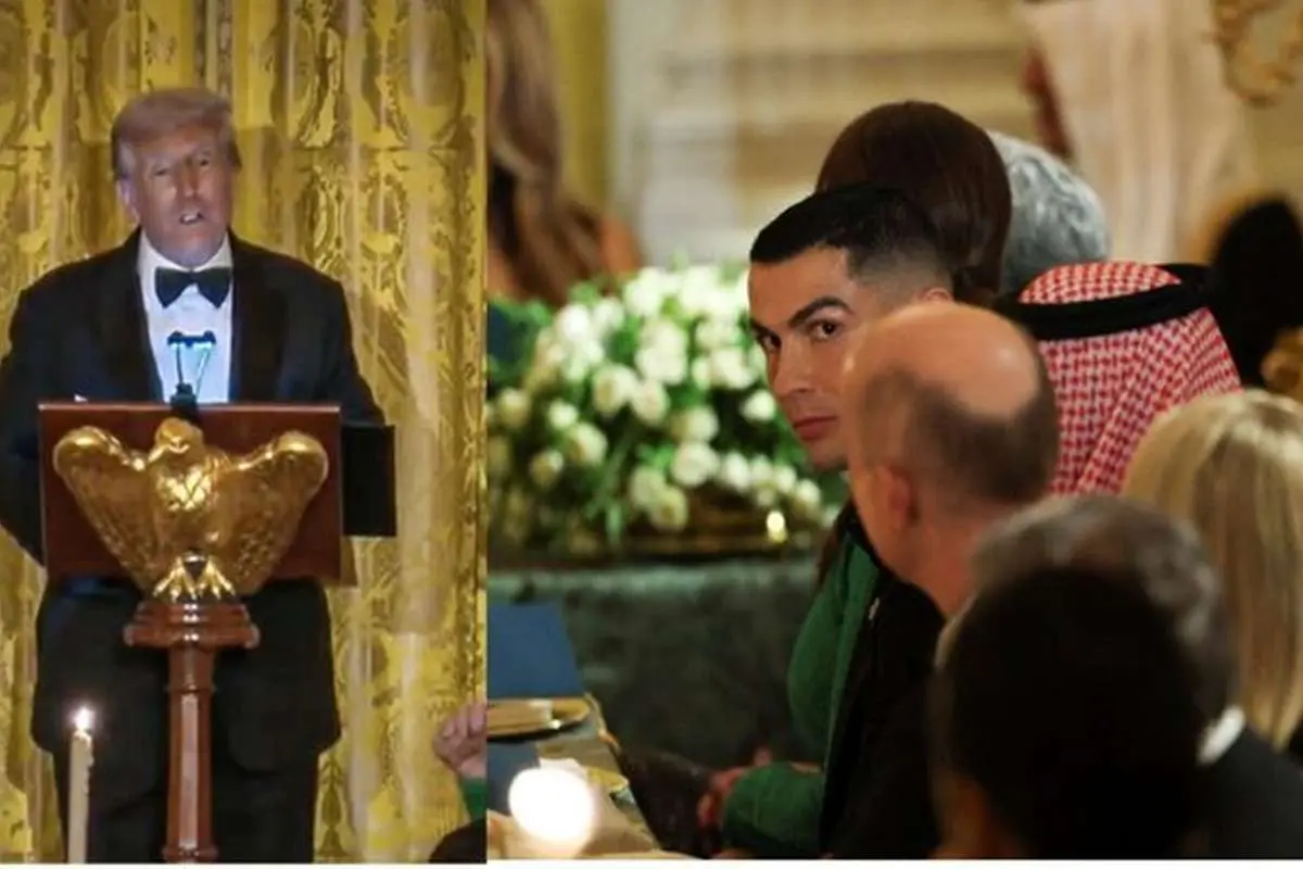 واکنش ترامپ به حضور کریستیانو رونالدو در کاخ سفید

