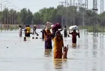 صحنه‌ای غم‌انگیز از سیل ناگهانی در پاکستان