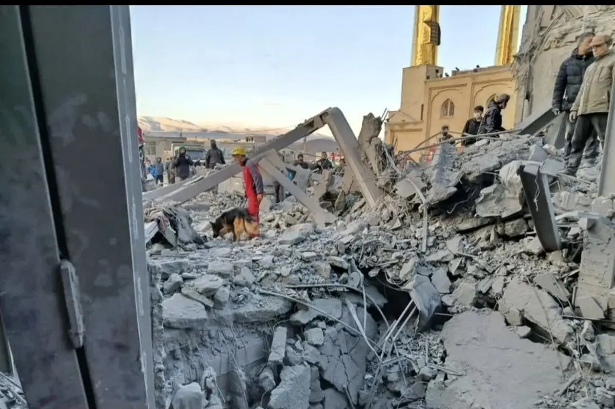 تصاویر هوایی از حمله به حریم حسینیه اعظم زنجان