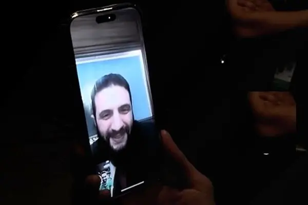 تماس تصویری جولانی با بازیکنان تیم ملی فوتبال سوریه