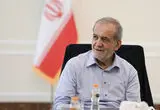 تصاویر؛ پزشکیان بر مزار شهیدان نصیرزاده و خرازی