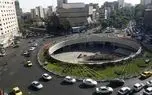 سال ۱۳۴۵، نمایی از میدان ولیعصر و بلوار کشاورز