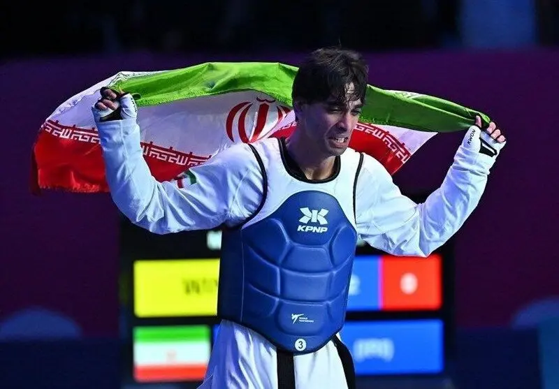 طلای زندی طلسم ۱۰ ساله تکواندو ایران را شکست