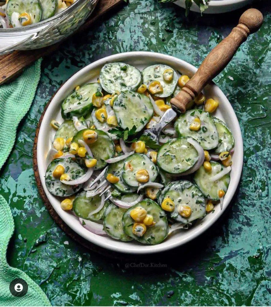 طرز تهیه سالاد تابستونی خوشمزه با سس مخصوص 

