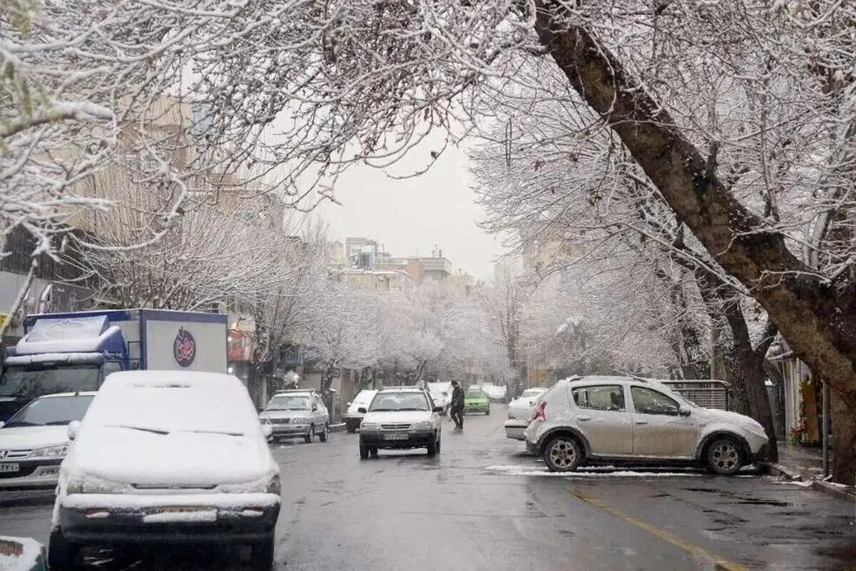 بارش برف در شمال تهران و ارتفاعات آغاز شد
