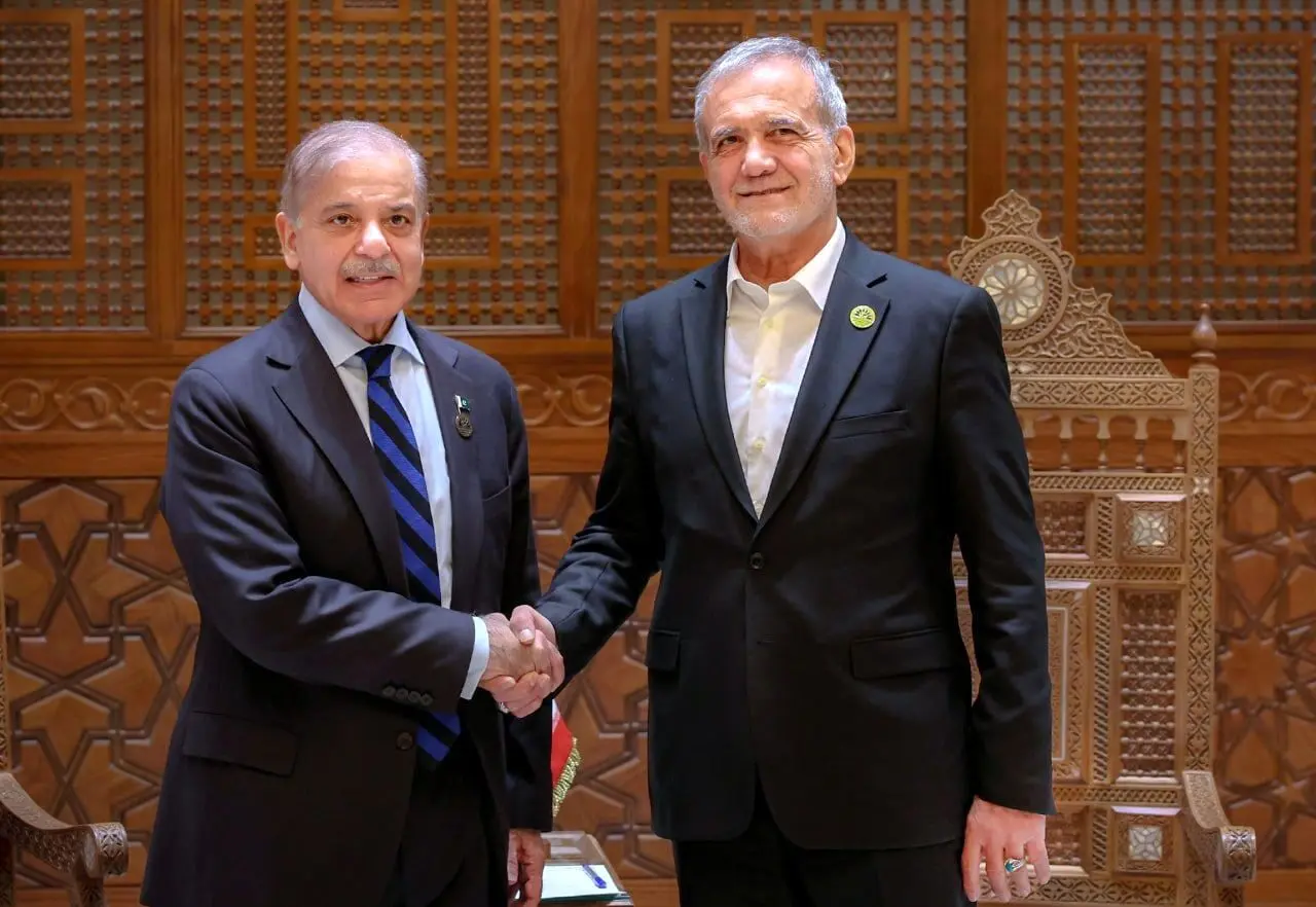 سعدی‌خوانی شهباز شریف در نشست خبری با پزشکیان