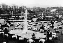 ۹۰ سال پیش محوطه تئاتر شهر این شکلی بود
