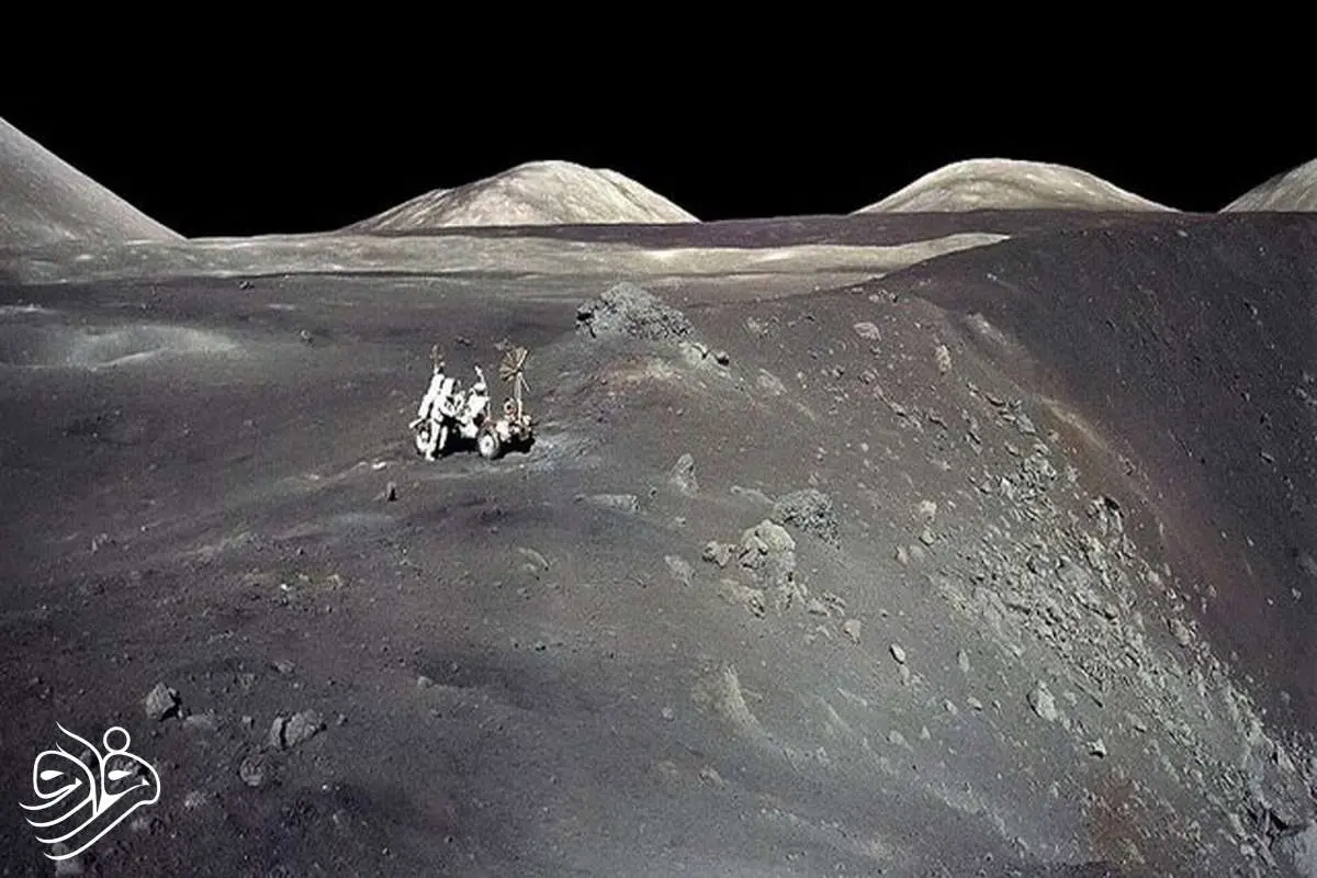 ماه‌نورد و فضانورد آپولو ۱۷ در قاب تاریخی ناسا