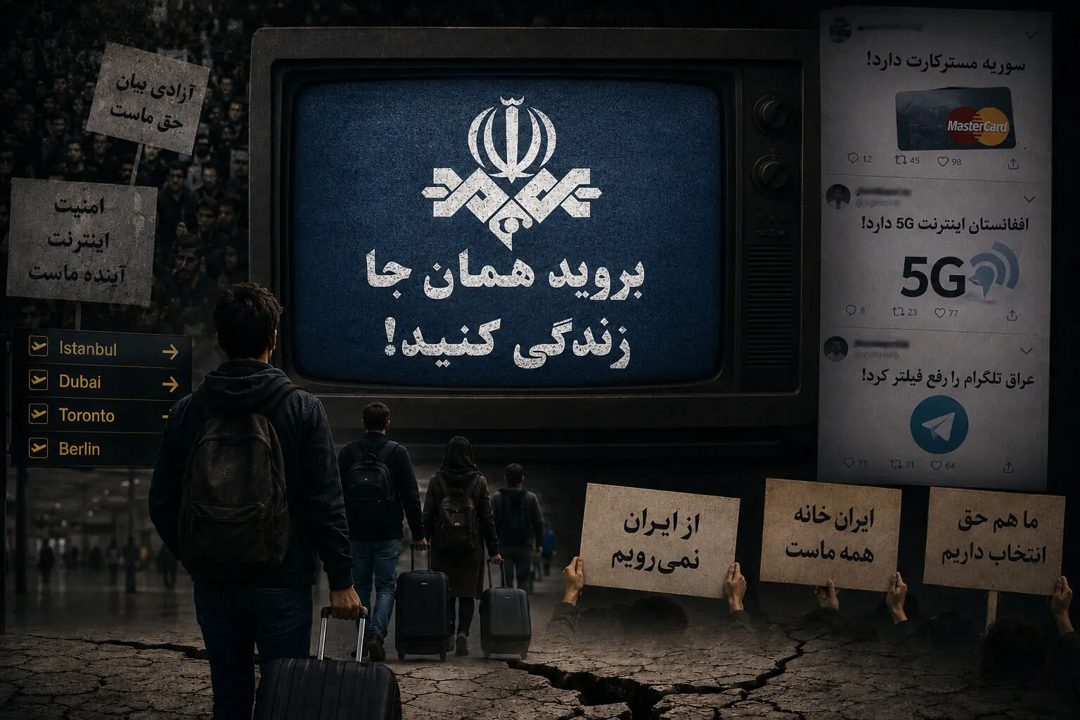 چرا هر کس صداوسیما را نمی‌پسندد باید برود؟