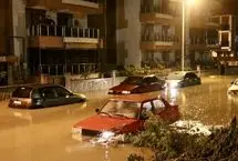 تصاویر؛ بارش شدید باران و جاری شدن سیل در ازمیر ترکیه