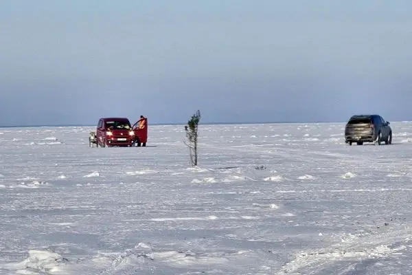 افتتاح نخستین جاده یخی زمستانی در استونی 