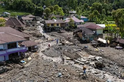 رانش وحشتناک زمین در اندونزی