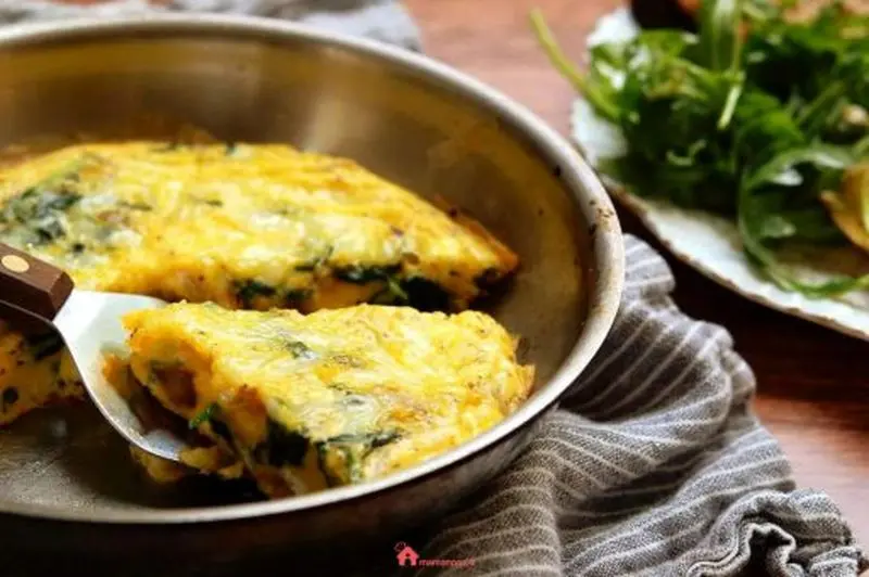 کوکو سیب زمینی و اسفناج