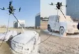 ببینید؛ اولین کارواش پهپادی جهان در دبی