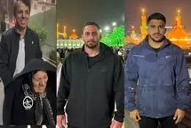 حسن رنگرز و مادرش در کربلای معلی