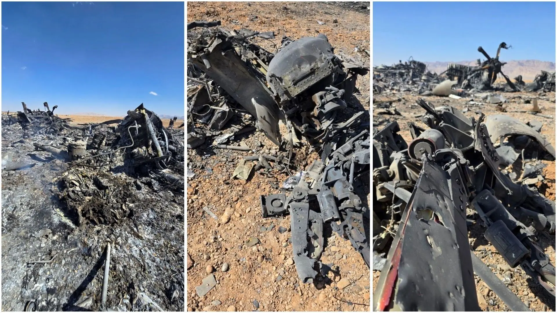 تصاویری دیگر از هواپیما و هلی‌کوپترهای منهدم شده آمریکایی توسط ایران
