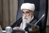 آیت الله جنتی در مراسم تشییع رهبر انقلاب