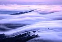 صحنه‌ای دیدنی از لحظه ورود مه غلیظ به سان‌فرانسیسکو 